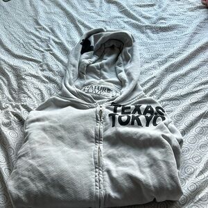 Free City super soft grey zip up hoodie